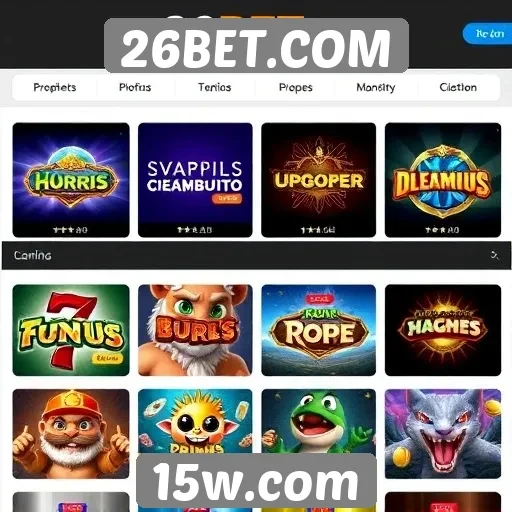 Avaliação dos jogos disponíveis em 26BET.COM